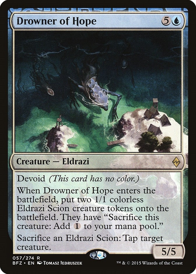 Image for Drowner of Hope (57) [Battle for Zendikar] - Magic: The Gathering