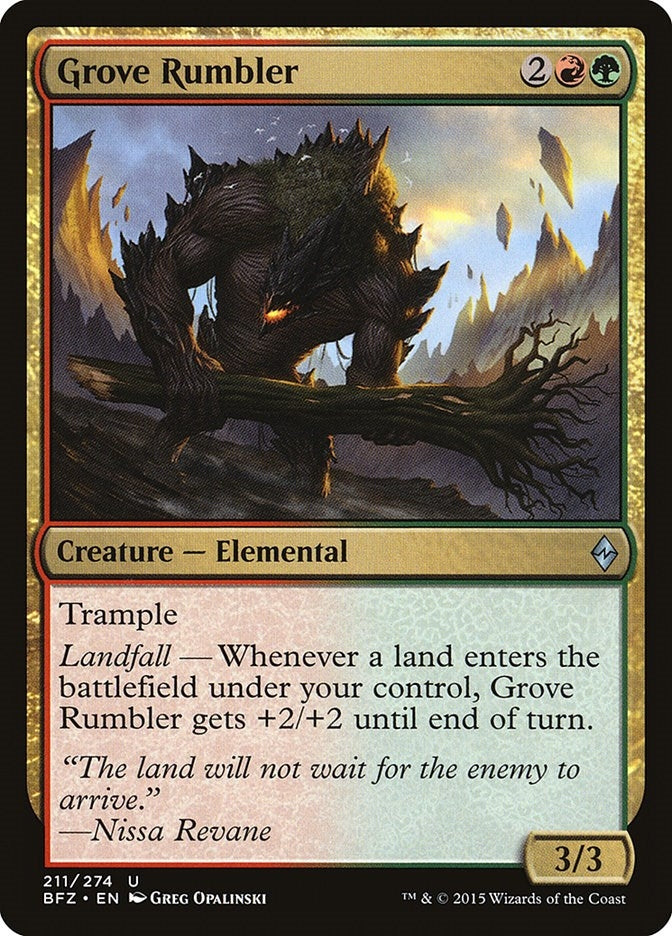 Image for Grove Rumbler (211) [Battle for Zendikar] - Magic: The Gathering