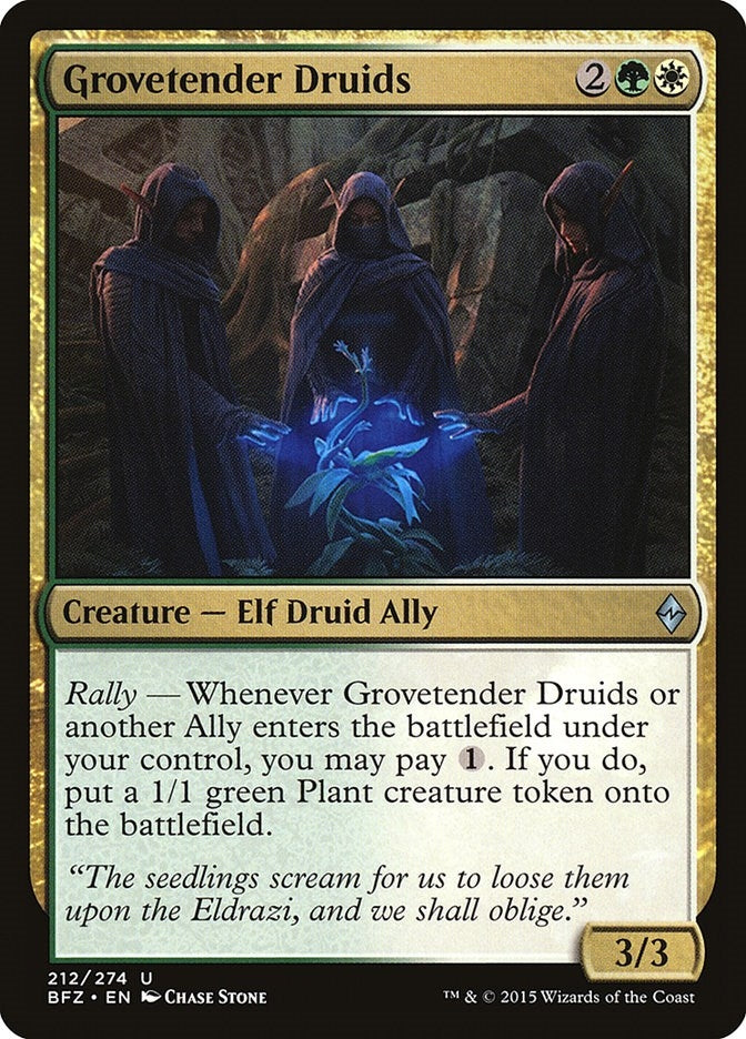 Image for Grovetender Druids (212) [Battle for Zendikar] - Magic: The Gathering