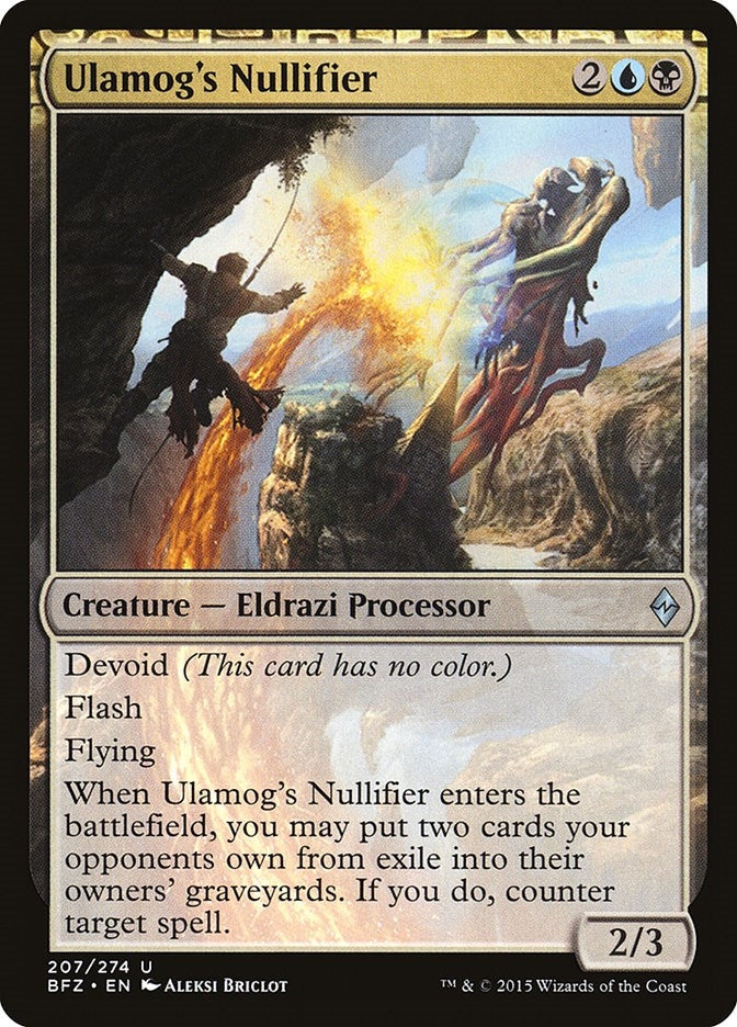 Image for Ulamog's Nullifier (207) [Battle for Zendikar] - Magic: The Gathering