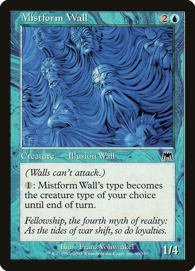 Image for Mistform Wall (99) [Onslaught] - Magic: The Gathering