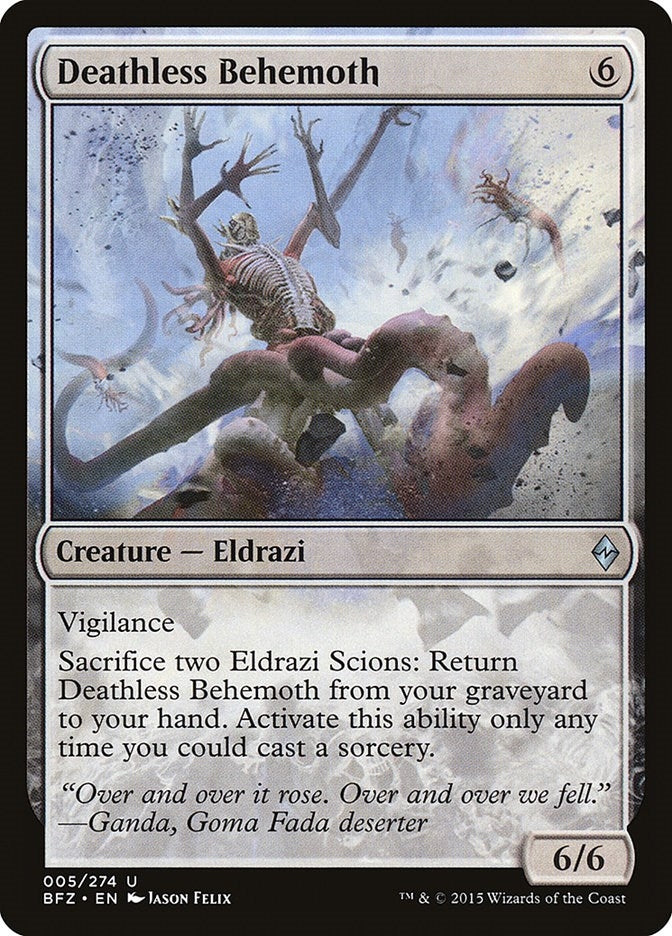 Image for Deathless Behemoth (5) [Battle for Zendikar] - Magic: The Gathering