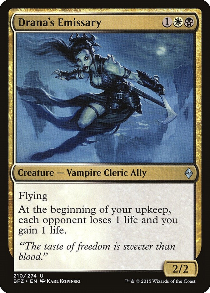 Image for Drana's Emissary (210) [Battle for Zendikar] - Magic: The Gathering