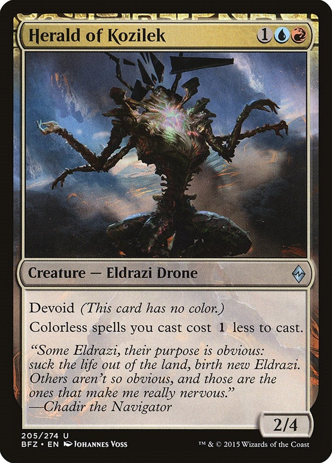 Image for Herald of Kozilek (205) [Battle for Zendikar] - Magic: The Gathering
