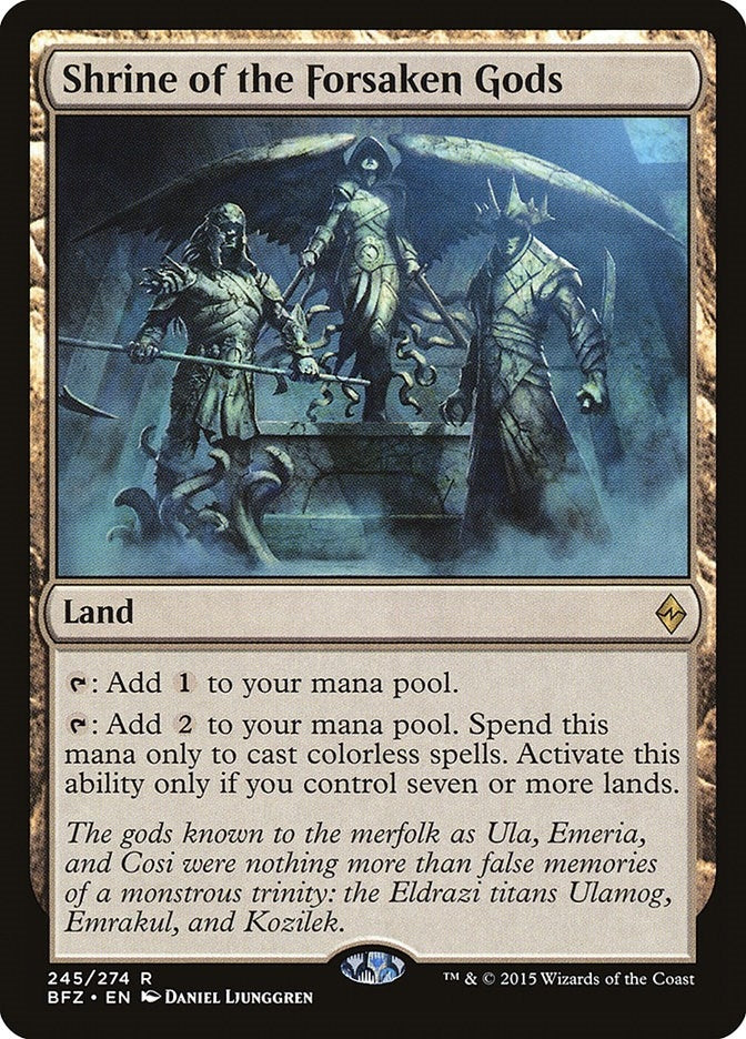 Image for Shrine of the Forsaken Gods (245) [Battle for Zendikar] - Magic: The Gathering