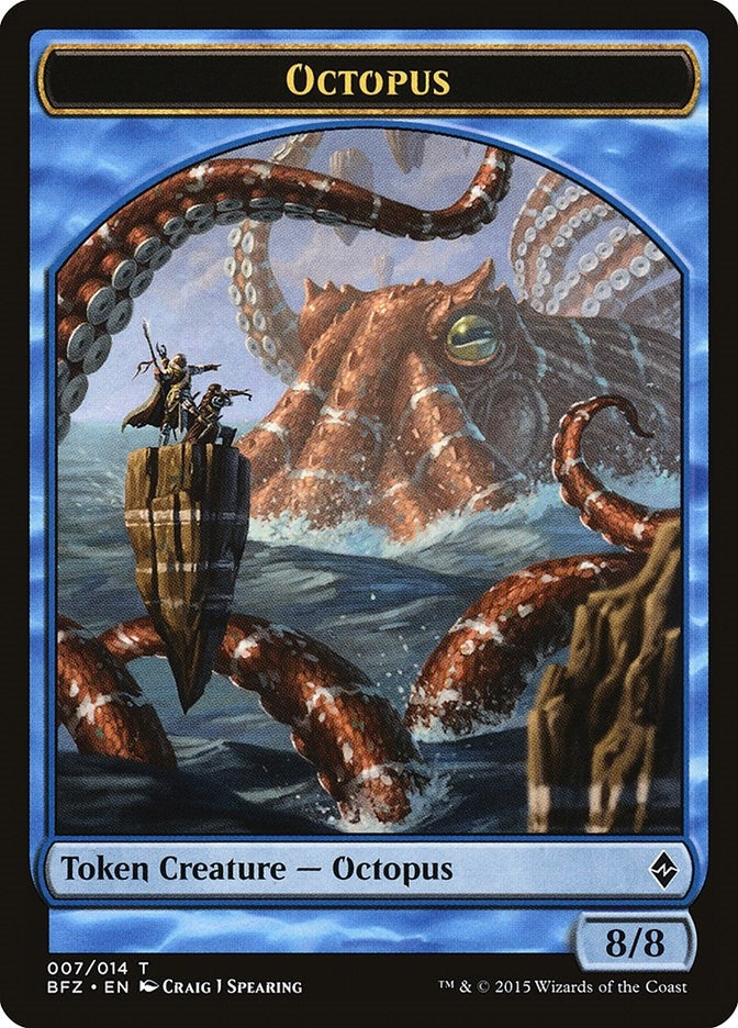 Image for Octopus Token (7) [Battle for Zendikar] - Magic: The Gathering