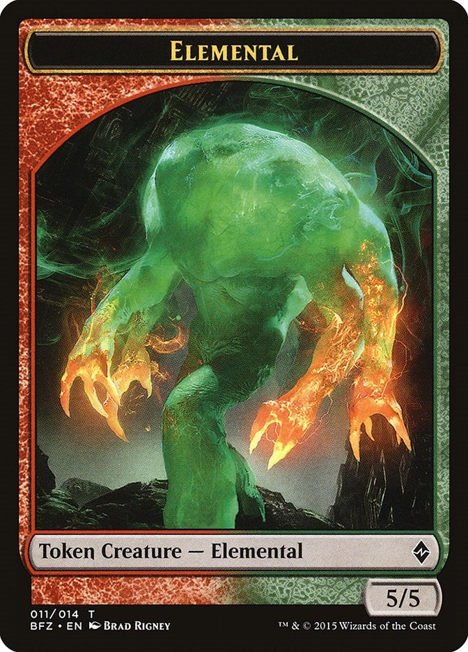 Image for Elemental Token (011) (11) [Battle for Zendikar] - Magic: The Gathering