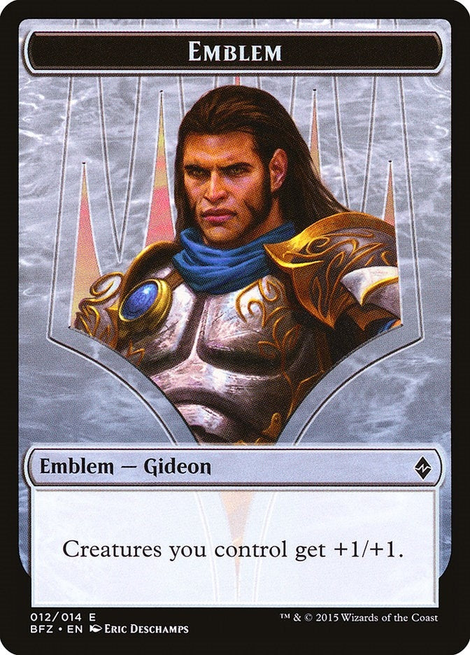 Image for Emblem - Gideon, Ally of Zendikar (12) [Battle for Zendikar] - Magic: The Gathering