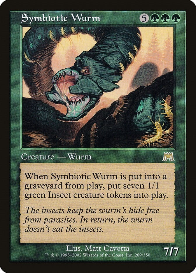 Image for Symbiotic Wurm (289) [Onslaught] - Magic: The Gathering