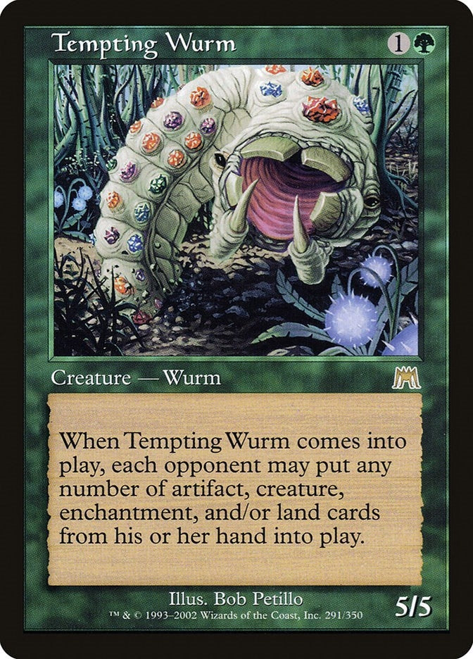 Image for Tempting Wurm (291) [Onslaught] - Magic: The Gathering