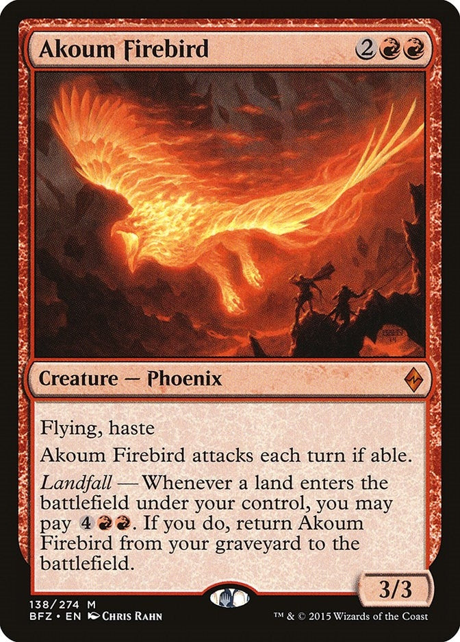 Image for Akoum Firebird (138) [Battle for Zendikar] - Magic: The Gathering