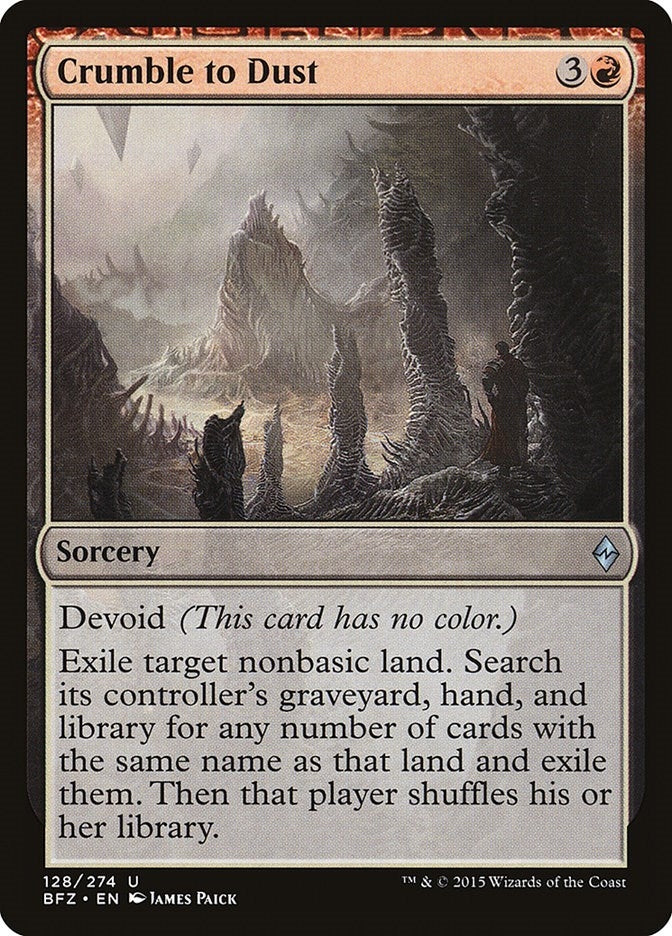 Image for Crumble to Dust (128) [Battle for Zendikar] - Magic: The Gathering