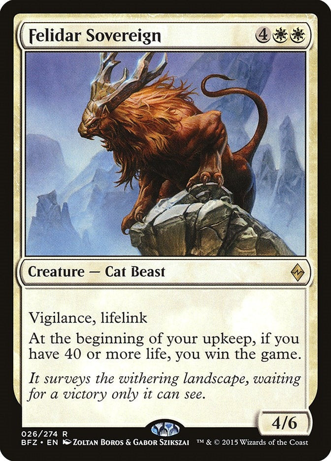 Image for Felidar Sovereign (26) [Battle for Zendikar] - Magic: The Gathering