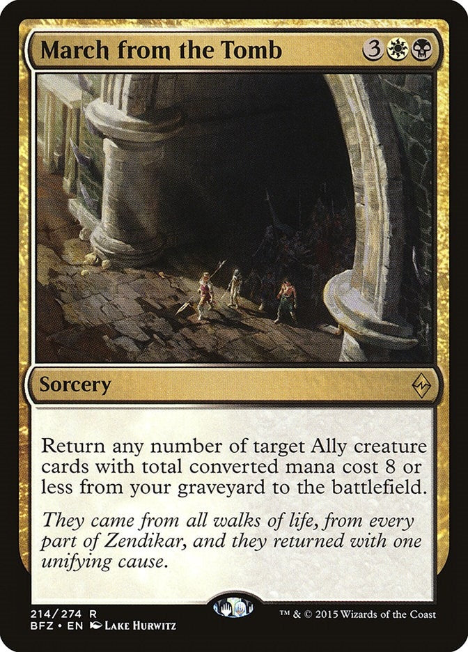 Image for March from the Tomb (214) [Battle for Zendikar] - Magic: The Gathering