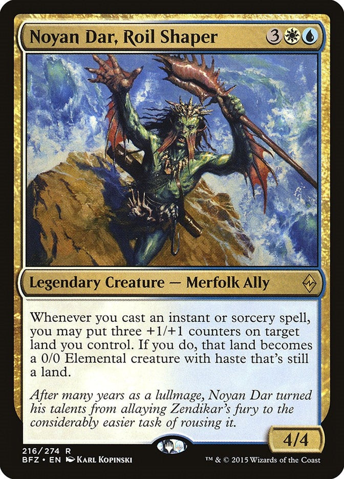 Image for Noyan Dar, Roil Shaper (216) [Battle for Zendikar] - Magic: The Gathering