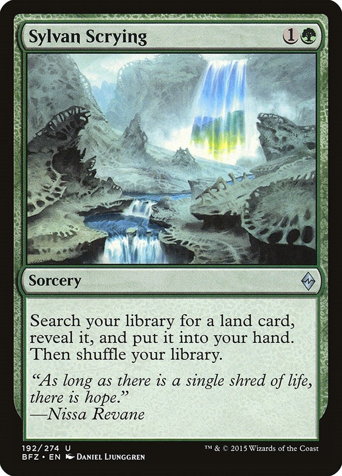 Image for Sylvan Scrying (192) [Battle for Zendikar] - Magic: The Gathering