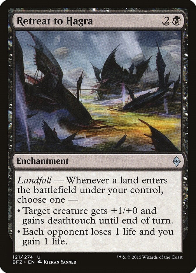 Image for Retreat to Hagra (121) [Battle for Zendikar] - Magic: The Gathering
