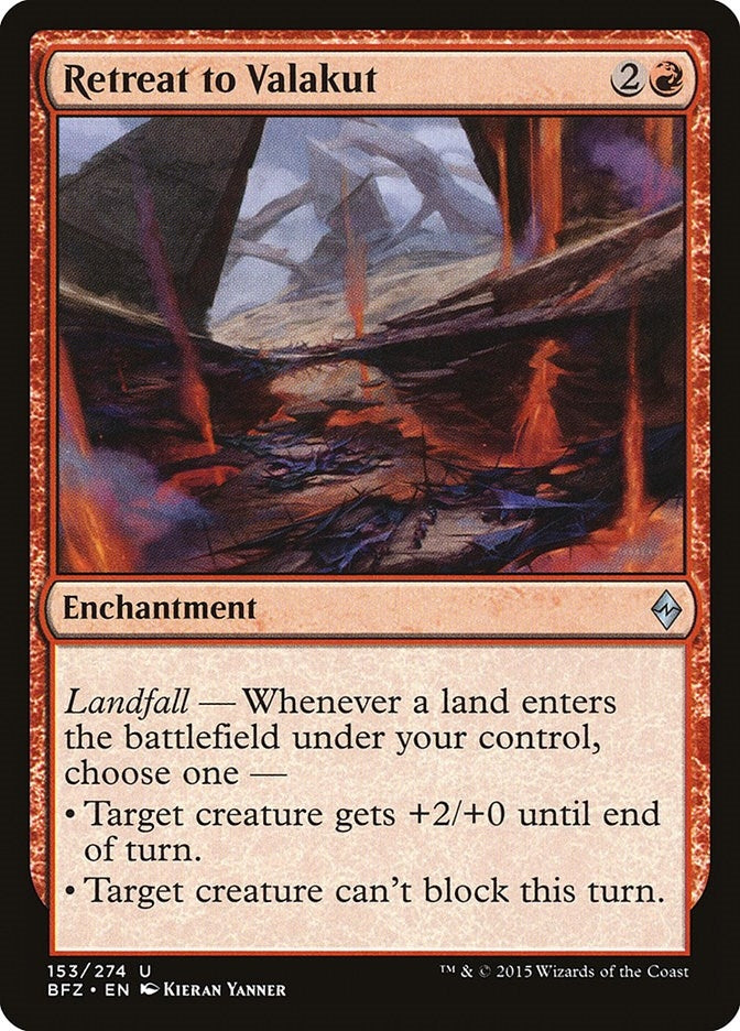 Image for Retreat to Valakut (153) [Battle for Zendikar] - Magic: The Gathering