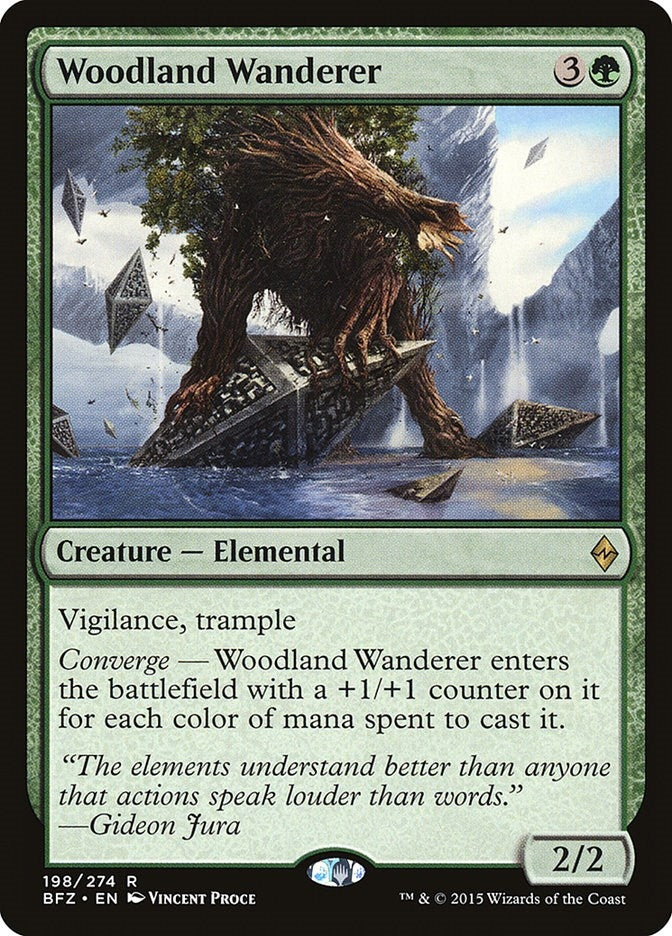Image for Woodland Wanderer (198) [Battle for Zendikar] - Magic: The Gathering