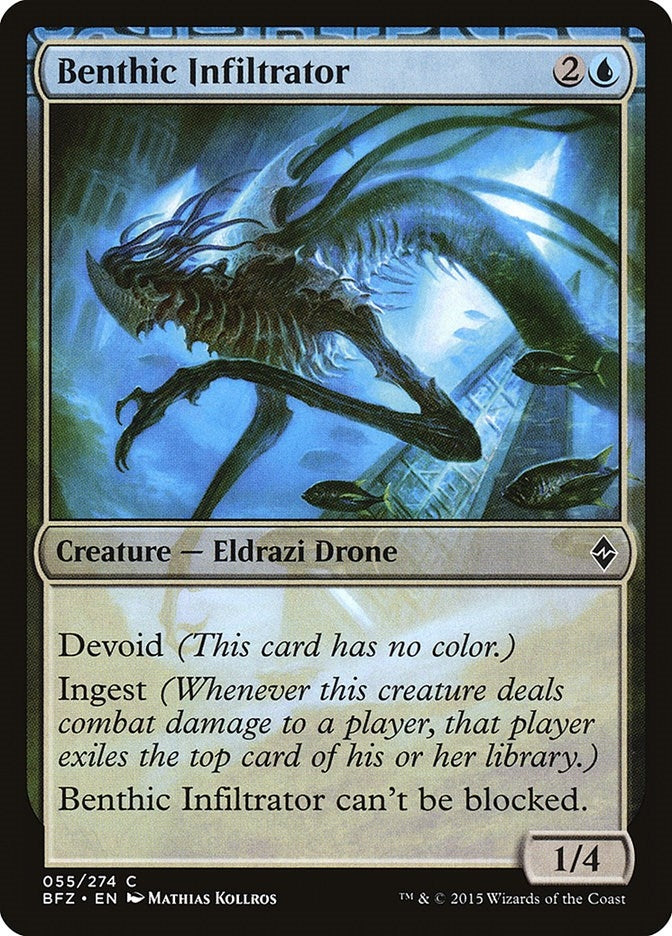Image for Benthic Infiltrator (55) [Battle for Zendikar] - Magic: The Gathering
