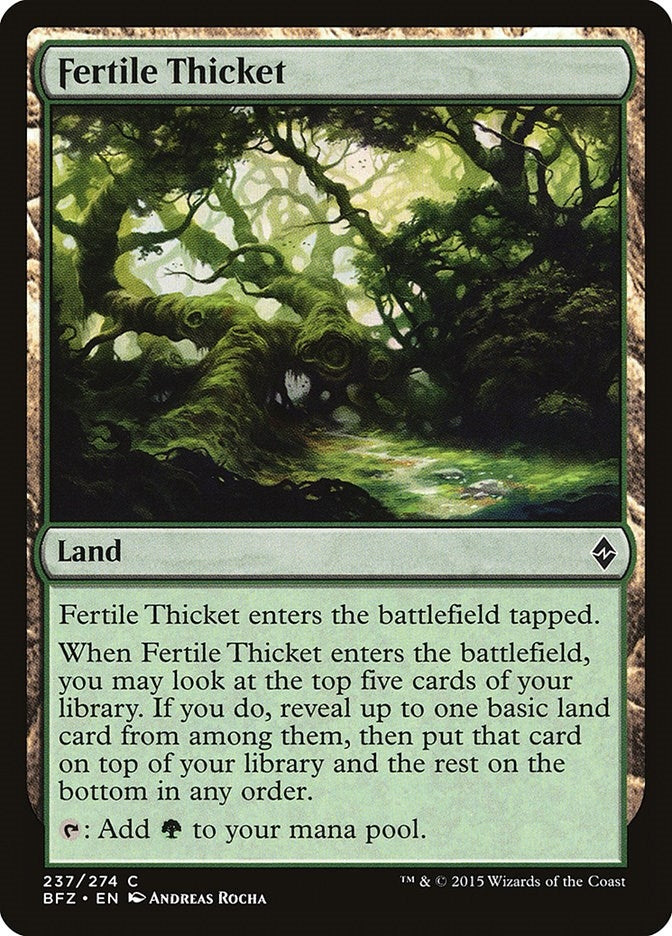 Image for Fertile Thicket (237) [Battle for Zendikar] - Magic: The Gathering