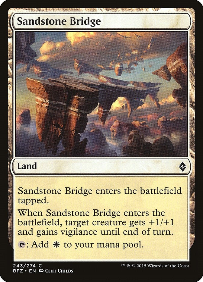 Image for Sandstone Bridge (243) [Battle for Zendikar] - Magic: The Gathering