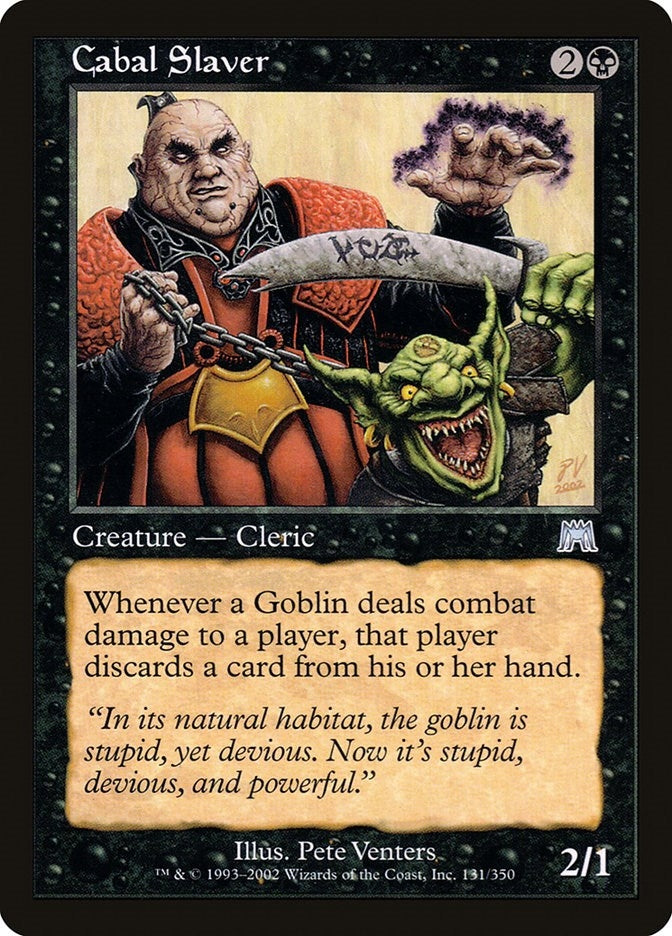 Image for Cabal Slaver (131) [Onslaught] - Magic: The Gathering