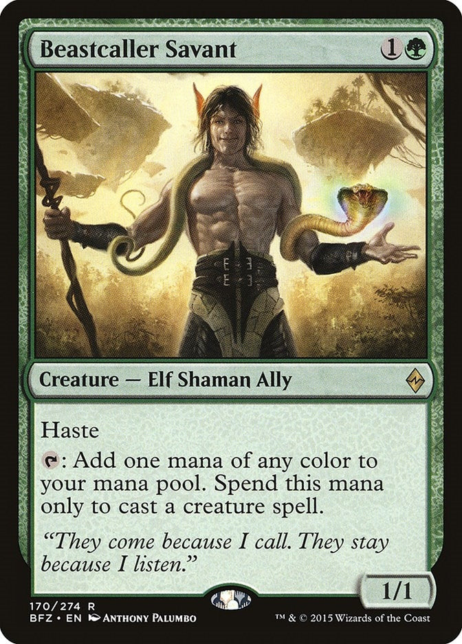 Image for Beastcaller Savant (170) [Battle for Zendikar] - Magic: The Gathering