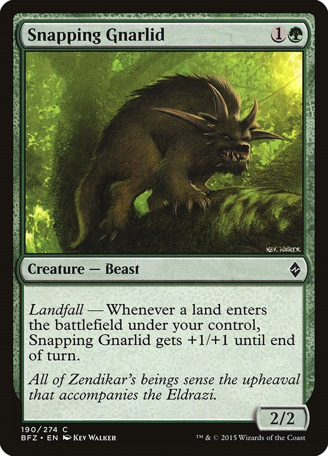 Image for Snapping Gnarlid (190) [Battle for Zendikar] - Magic: The Gathering