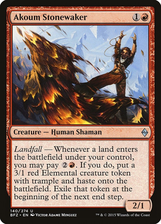 Image for Akoum Stonewaker (140) [Battle for Zendikar] - Magic: The Gathering