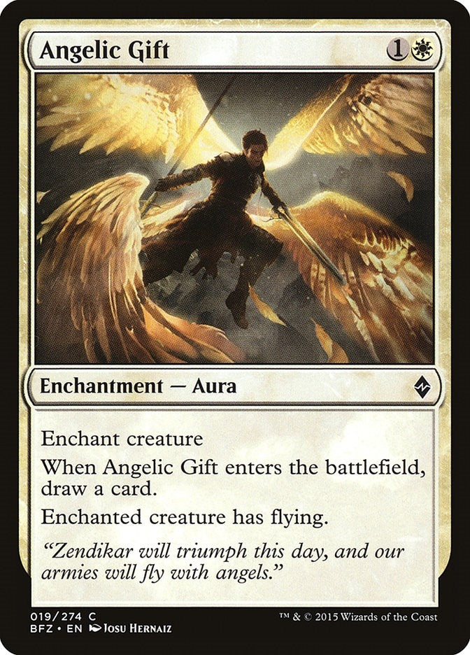 Image for Angelic Gift (19) [Battle for Zendikar] - Magic: The Gathering
