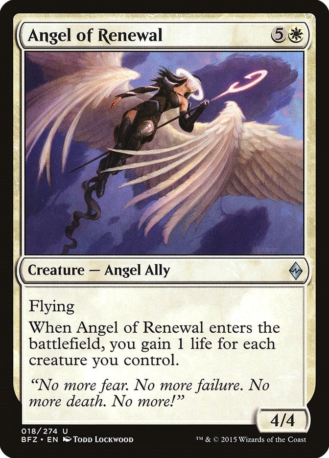Image for Angel of Renewal (18) [Battle for Zendikar] - Magic: The Gathering