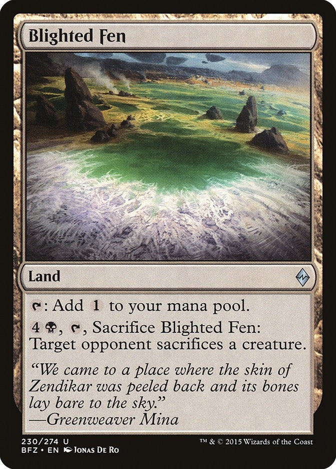 Image for Blighted Fen (230) [Battle for Zendikar] - Magic: The Gathering