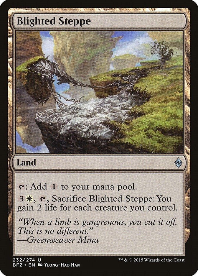 Image for Blighted Steppe (232) [Battle for Zendikar] - Magic: The Gathering