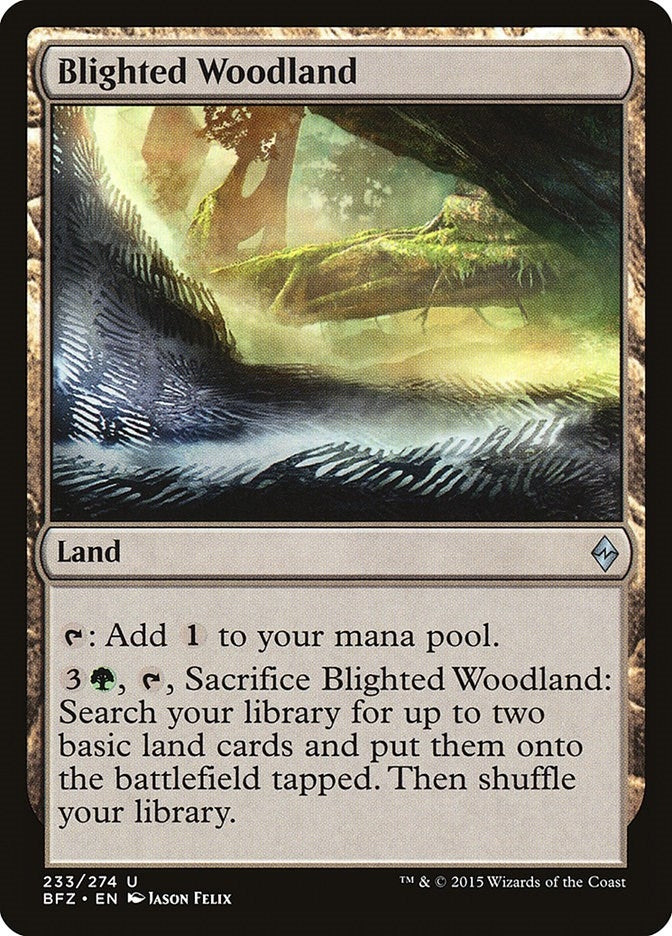 Image for Blighted Woodland (233) [Battle for Zendikar] - Magic: The Gathering