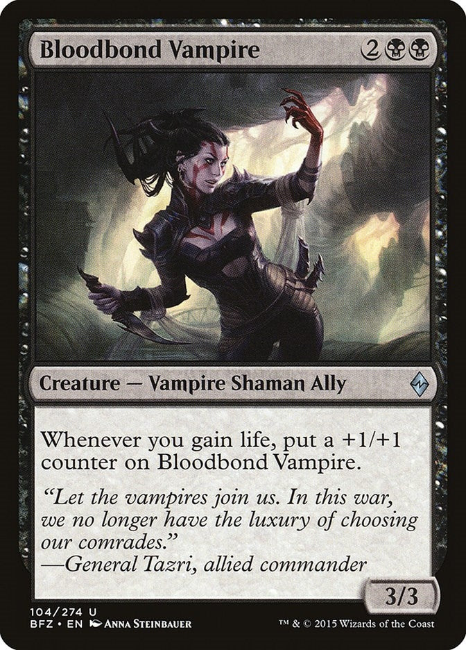 Image for Bloodbond Vampire (104) [Battle for Zendikar] - Magic: The Gathering