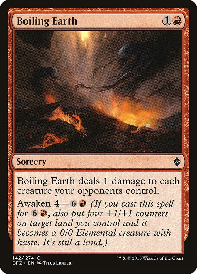 Image for Boiling Earth (142) [Battle for Zendikar] - Magic: The Gathering