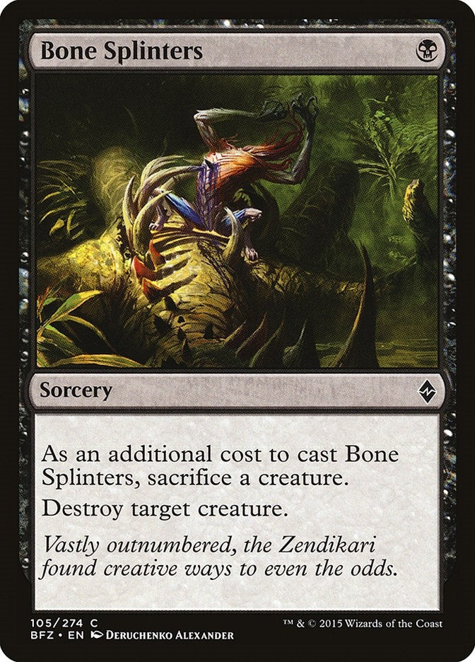 Image for Bone Splinters (105) [Battle for Zendikar] - Magic: The Gathering