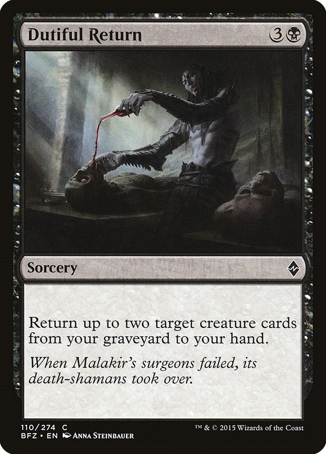 Image for Dutiful Return (110) [Battle for Zendikar] - Magic: The Gathering