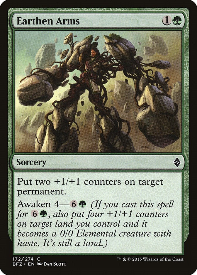 Image for Earthen Arms (172) [Battle for Zendikar] - Magic: The Gathering