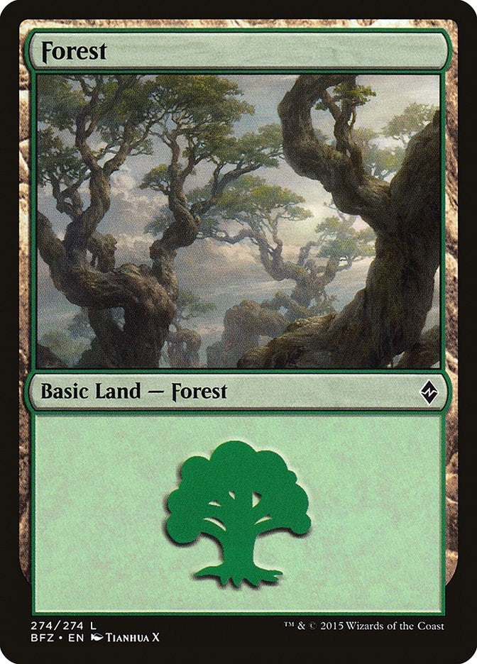 Image for Forest (274) (274) [Battle for Zendikar] - Magic: The Gathering