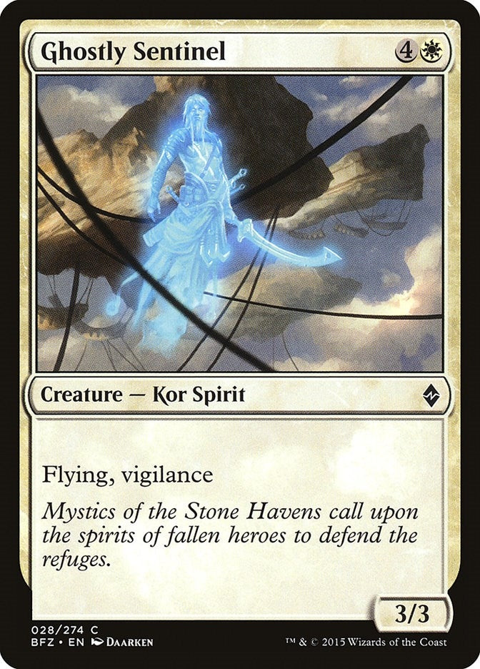 Image for Ghostly Sentinel (28) [Battle for Zendikar] - Magic: The Gathering