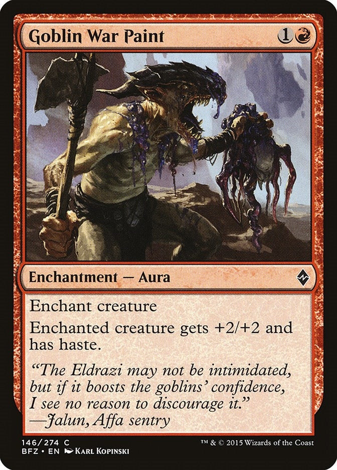 Image for Goblin War Paint (146) [Battle for Zendikar] - Magic: The Gathering