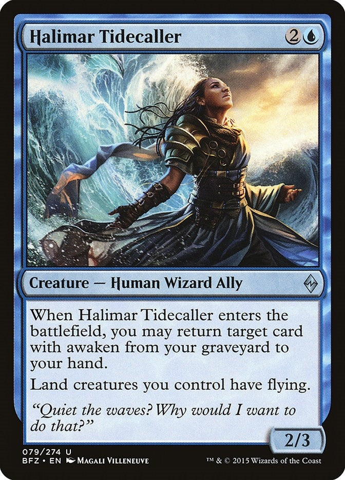 Image for Halimar Tidecaller (79) [Battle for Zendikar] - Magic: The Gathering