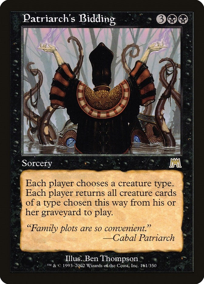Image for Patriarch's Bidding (161) [Onslaught] - Magic: The Gathering