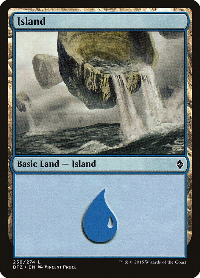 Image for Island (258) (258) [Battle for Zendikar] - Magic: The Gathering