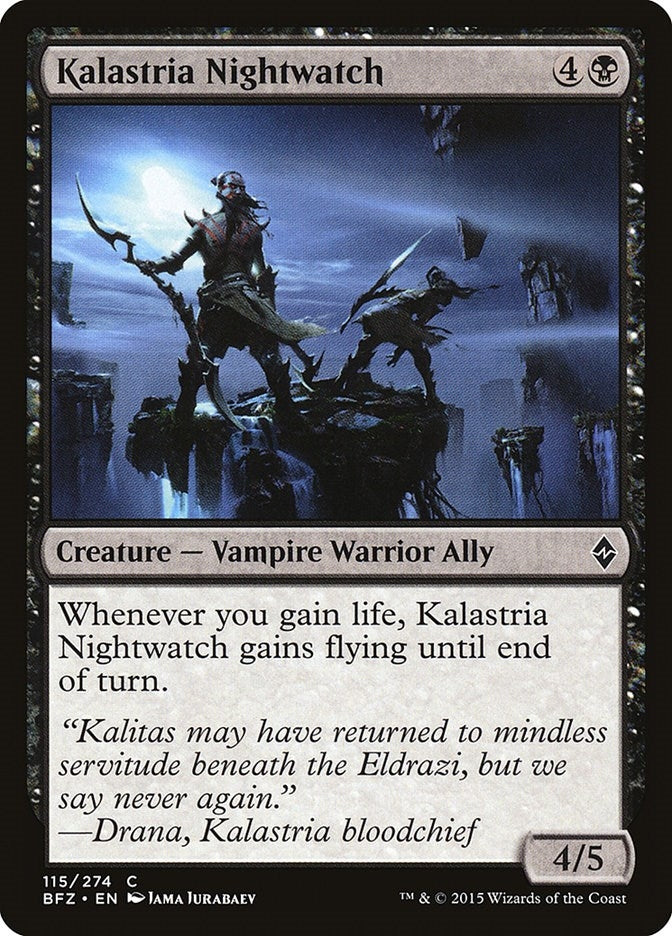 Image for Kalastria Nightwatch (115) [Battle for Zendikar] - Magic: The Gathering