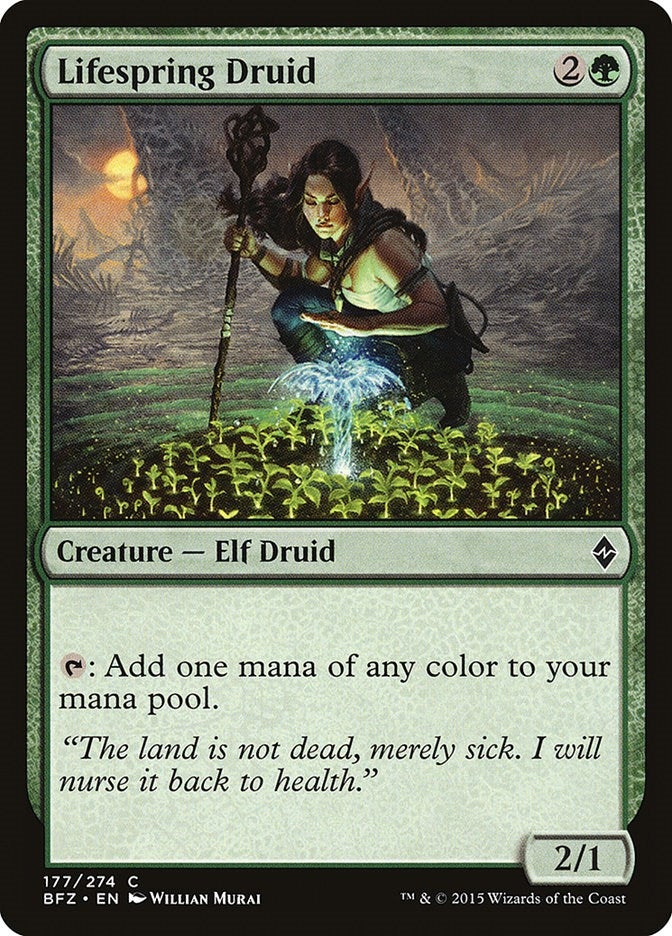 Image for Lifespring Druid (177) [Battle for Zendikar] - Magic: The Gathering