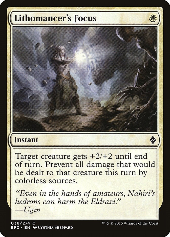 Image for Lithomancer's Focus (38) [Battle for Zendikar] - Magic: The Gathering