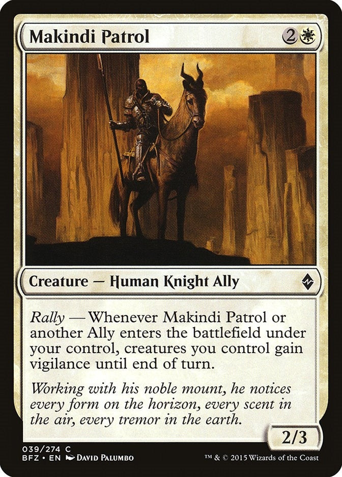 Image for Makindi Patrol (39) [Battle for Zendikar] - Magic: The Gathering